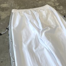 画像9: 【WONDERGROUND】SIDE COLOR LACE UP WIDE NYLON PANTS / WHITE / OS (9)
