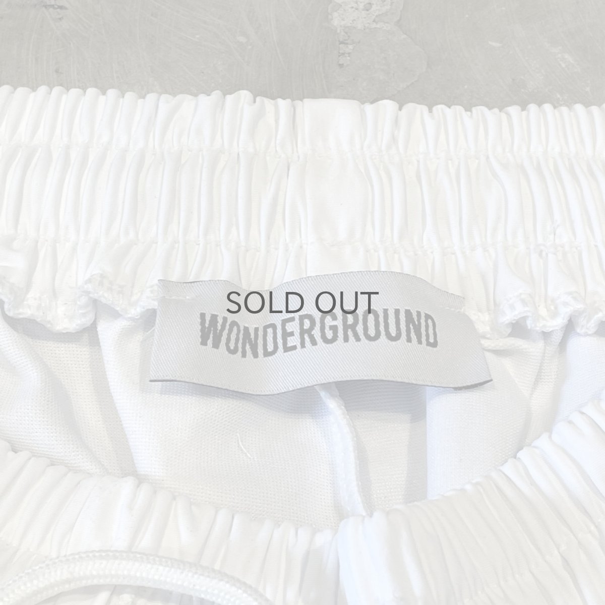 画像10: 【WONDERGROUND】SIDE COLOR LACE UP WIDE NYLON PANTS / WHITE / OS (10)