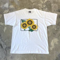 画像1: 90's SUNFLOWER FRONT PRINTED S/S TEE / Mens L / MADE IN USA (1)