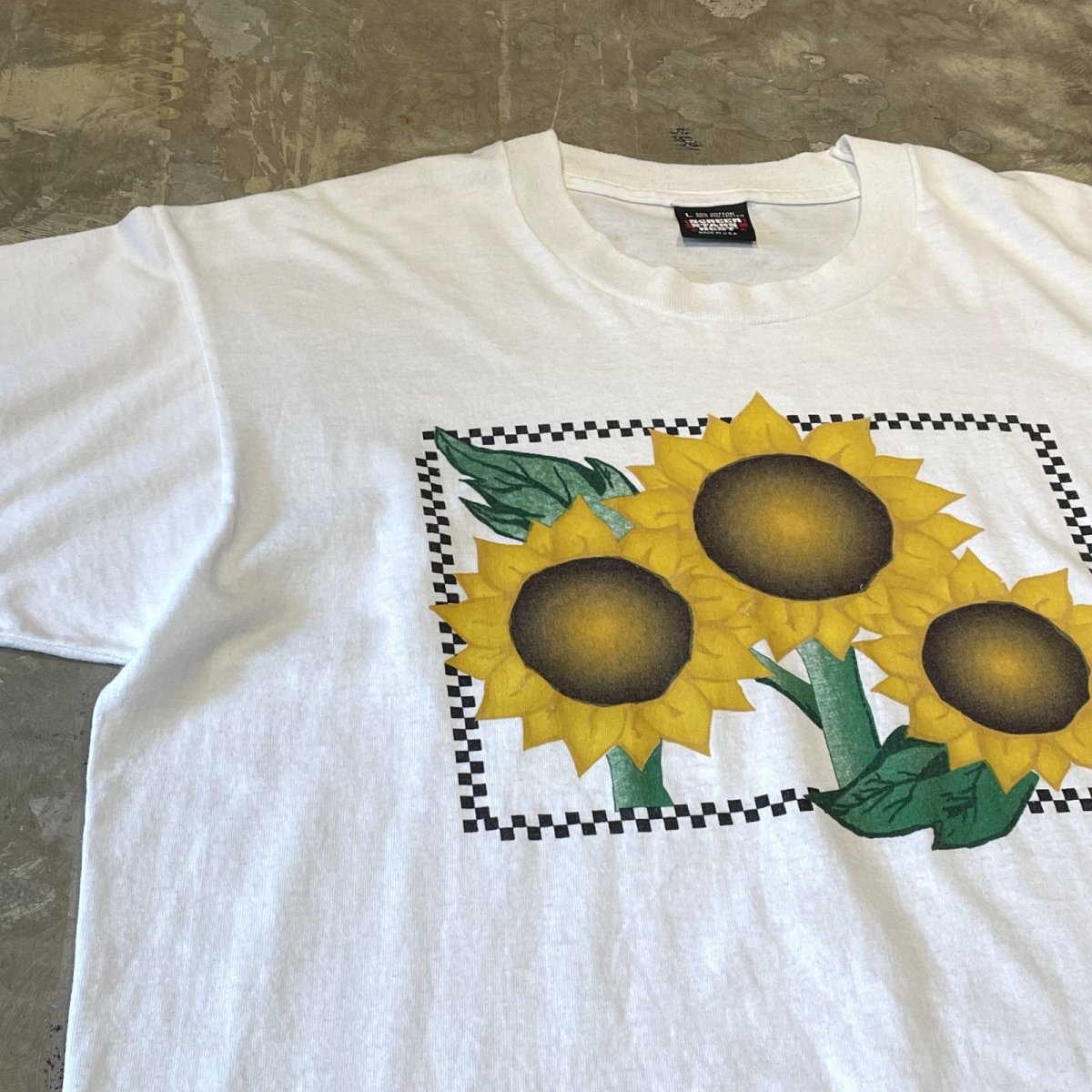 画像3: 90's SUNFLOWER FRONT PRINTED S/S TEE / Mens L / MADE IN USA (3)