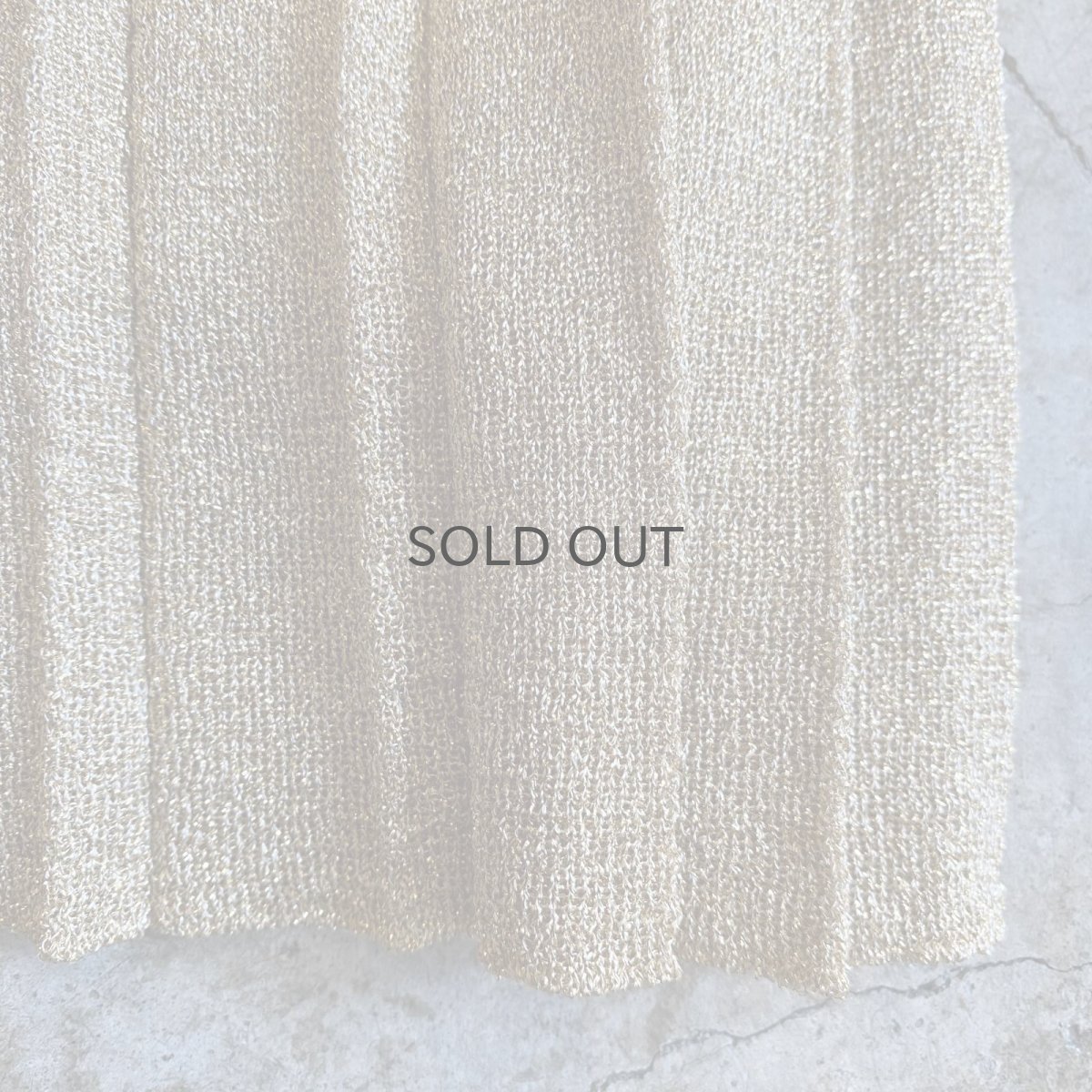 画像9: GOLD COLOR GLITTER PATTERN PLEATS DESIGN LONG SKIRT / W20~W30 (9)