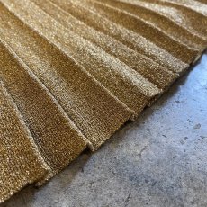 画像10: GOLD COLOR GLITTER PATTERN PLEATS DESIGN LONG SKIRT / W20~W30 (10)