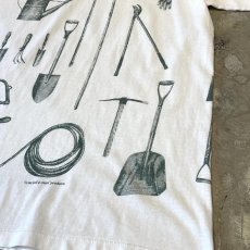 画像6: 90's BOTH SIDE TOOLS GRAPHIC PRINTED S/S TEE / Mens L / MADE IN USA (6)