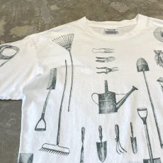 画像3: 90's BOTH SIDE TOOLS GRAPHIC PRINTED S/S TEE / Mens L / MADE IN USA (3)