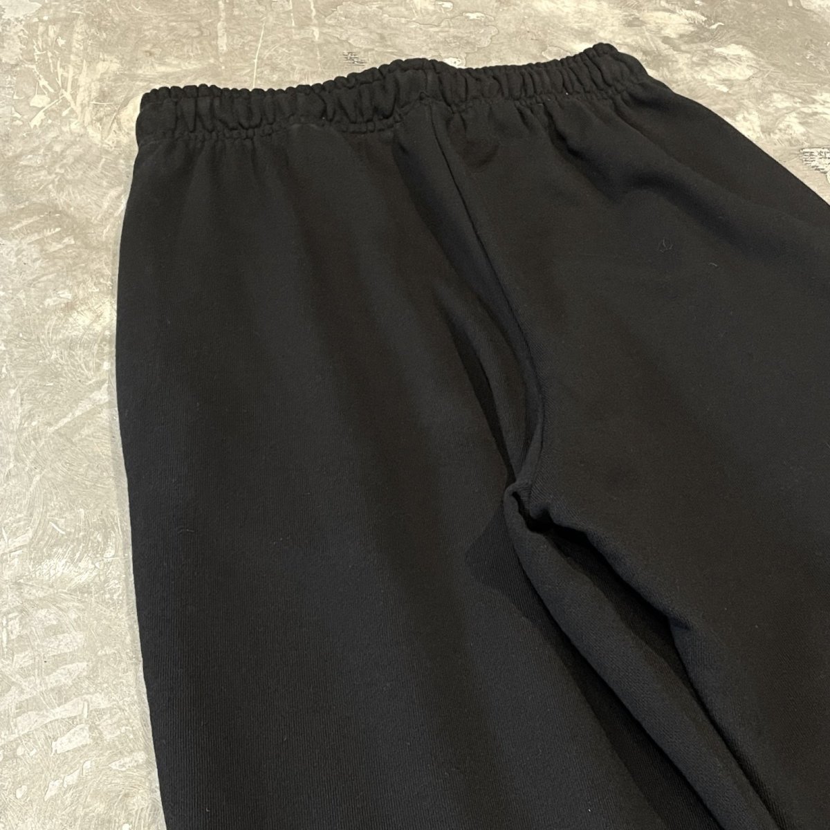 画像9: FRONT LINE BLACK COLOR STRAIGHT SWEAT PANTS / FREE (9)