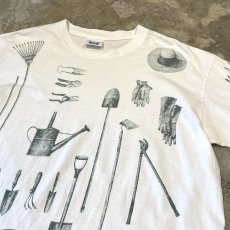画像4: 90's BOTH SIDE TOOLS GRAPHIC PRINTED S/S TEE / Mens L / MADE IN USA (4)