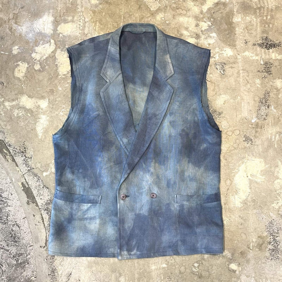 画像1: GRADATION COLOR DOUBLE TAYLOR VEST / Mens XL (1)