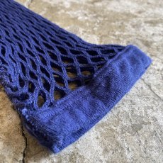 画像7: NAVY COLOR MESH DESIGN S/S TOPS / Ladies M (7)