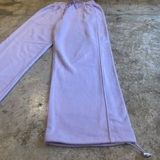 画像5: LAVENDER COLOR DESIGN DRAW CORD WIDE SWEAT PANTS / FREE~W34 (5)
