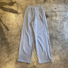 画像2: LIGHT BLUE COLOR DESIGN DRAW CORD WIDE SWEAT PANTS / FREE~W35 (2)