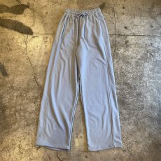 画像1: LIGHT BLUE COLOR DESIGN DRAW CORD WIDE SWEAT PANTS / FREE~W35 (1)