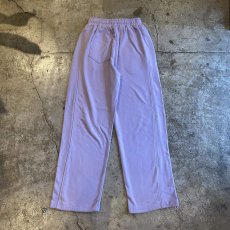 画像2: LAVENDER COLOR DESIGN DRAW CORD WIDE SWEAT PANTS / FREE~W34 (2)
