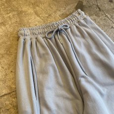画像3: LIGHT BLUE COLOR DESIGN DRAW CORD WIDE SWEAT PANTS / FREE~W35 (3)