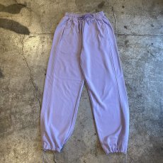 画像9: LAVENDER COLOR DESIGN DRAW CORD WIDE SWEAT PANTS / FREE~W34 (9)