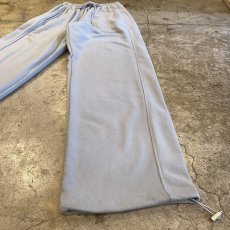 画像5: LIGHT BLUE COLOR DESIGN DRAW CORD WIDE SWEAT PANTS / FREE~W35 (5)