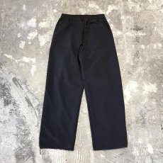 画像2: 【WONDERGROUND】WAVE NOTCH PATTERN NYLON PANTS / BLACK / OS (2)