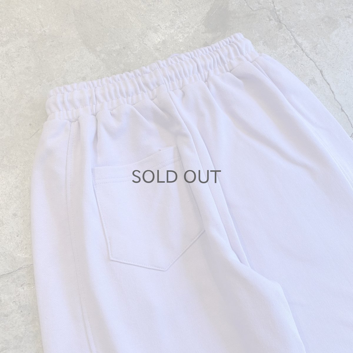 画像8: LAVENDER COLOR DESIGN DRAW CORD WIDE SWEAT PANTS / FREE~W34 (8)