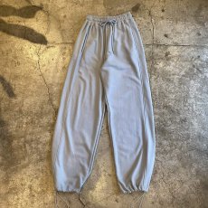 画像8: LIGHT BLUE COLOR DESIGN DRAW CORD WIDE SWEAT PANTS / FREE~W35 (8)