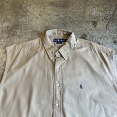 画像7: 【RALPH LAUREN】BEIGE COLOR OVER SILHOUETTE DESIGN N/S TOPS / Ladies 2XL (7)