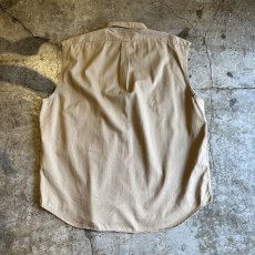 画像2: 【RALPH LAUREN】BEIGE COLOR OVER SILHOUETTE DESIGN N/S TOPS / Ladies 2XL (2)