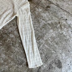 画像7: ALL OVER LINE PATTERN TULLE L/S TOPS / Ladies S~M (7)