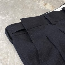 画像10: SIDE STUDS DECORATIVE BLACK COLOR SLACKS / W28~W33 (10)