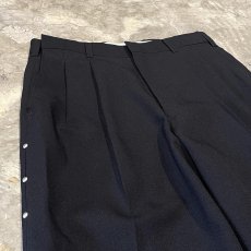 画像3: SIDE STUDS DECORATIVE BLACK COLOR SLACKS / W28~W33 (3)