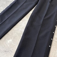 画像6: SIDE STUDS DECORATIVE BLACK COLOR SLACKS / W28~W33 (6)