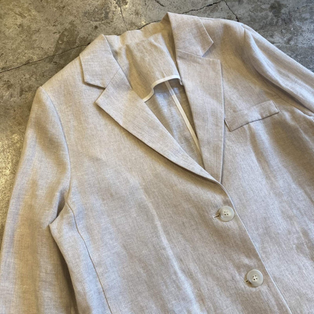 画像3: THREE BUTTON OVER SIZE TAILORED JACKET / Ladies L (3)