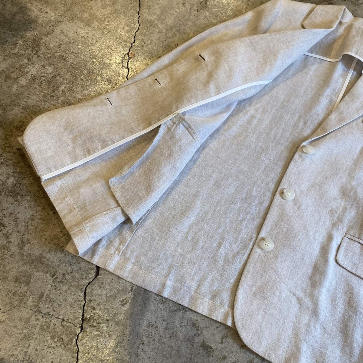 画像8: THREE BUTTON OVER SIZE TAILORED JACKET / Ladies L (8)