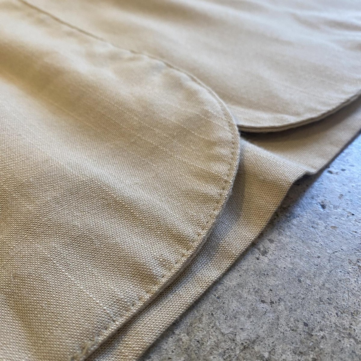 画像9: BEIGE COLOR OVER DESIGN TAILORED JACKET / Ladies L (9)