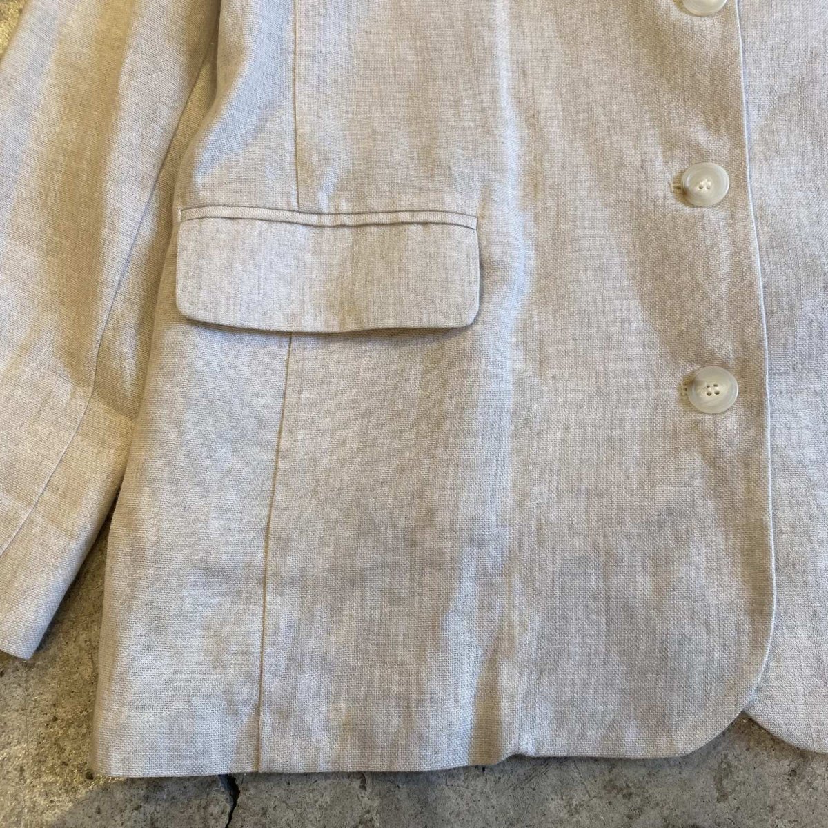 画像4: THREE BUTTON OVER SIZE TAILORED JACKET / Ladies L (4)