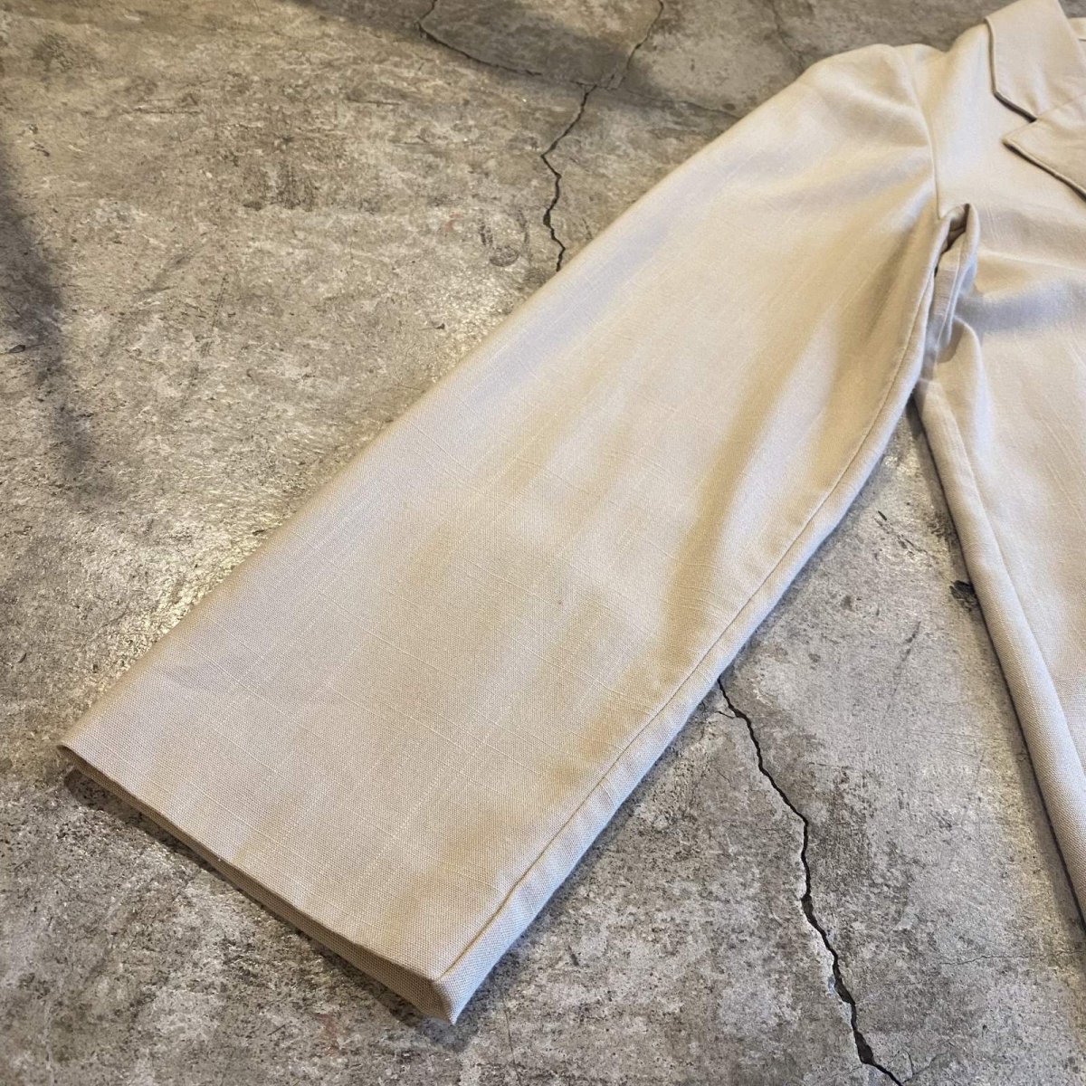 画像5: BEIGE COLOR OVER DESIGN TAILORED JACKET / Ladies L (5)