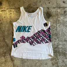 画像1: OLD【NIKE】BOTH SIDES COLOR PRINTED CYCLING DESIGN N/S TOPS / Ladies M(S) / MADE IN USA  (1)