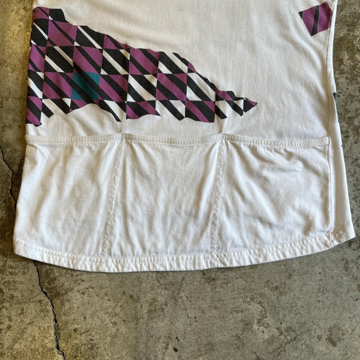 画像8: OLD【NIKE】BOTH SIDES COLOR PRINTED CYCLING DESIGN N/S TOPS / Ladies M(S) / MADE IN USA  (8)