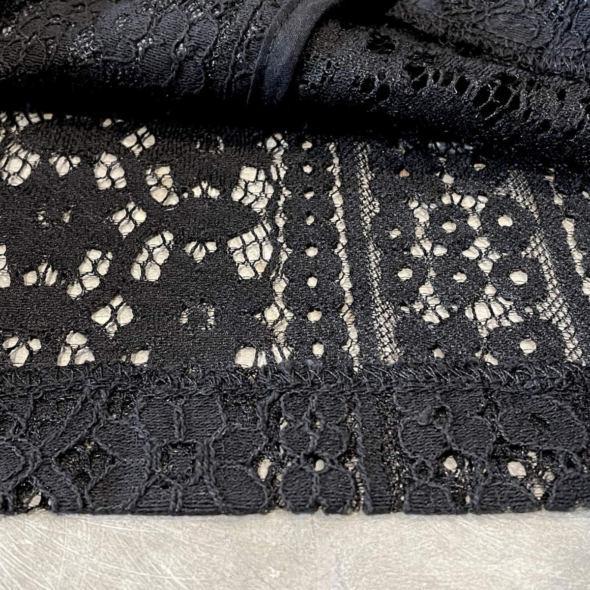 画像8: BLACK COLOR FLORAL LACE UP S/S JACKET / Mens M (8)