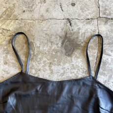 画像7: BLACK COLOR FAUX LEATHER DESIGN BUSTIER / Ladies M (7)
