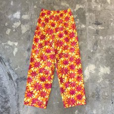 画像1: ALL OVER PATTERN STRAIGHT COTTON PANTS / ~W34 (1)