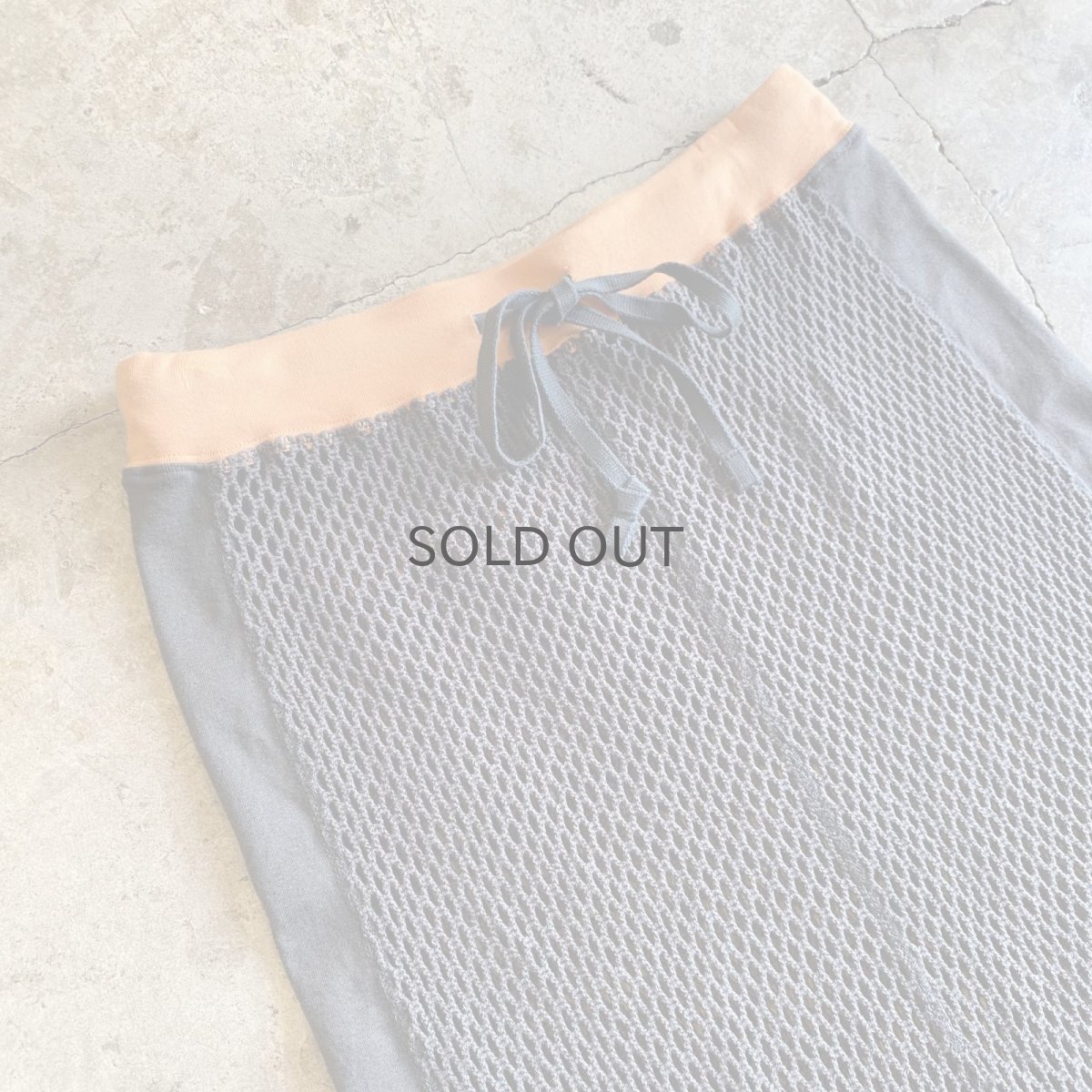 画像3: SIDE LINE POINT COLOR MESH SKIRT / FREE~W36 (3)