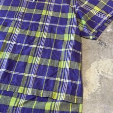 画像6: ALL OVER CHECK PATTERN S/S HOODIE TOPS / Mens L (6)