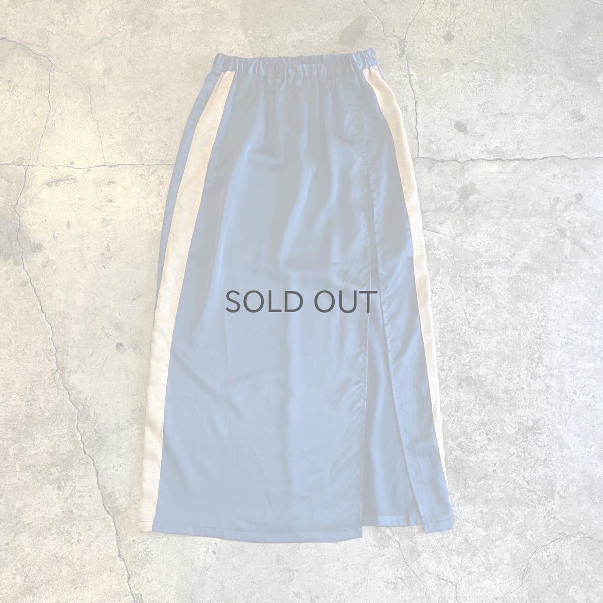 画像1: SIDE LINE POINT SLIT DESIGN COLOR SKIRT / W24~W29 (1)