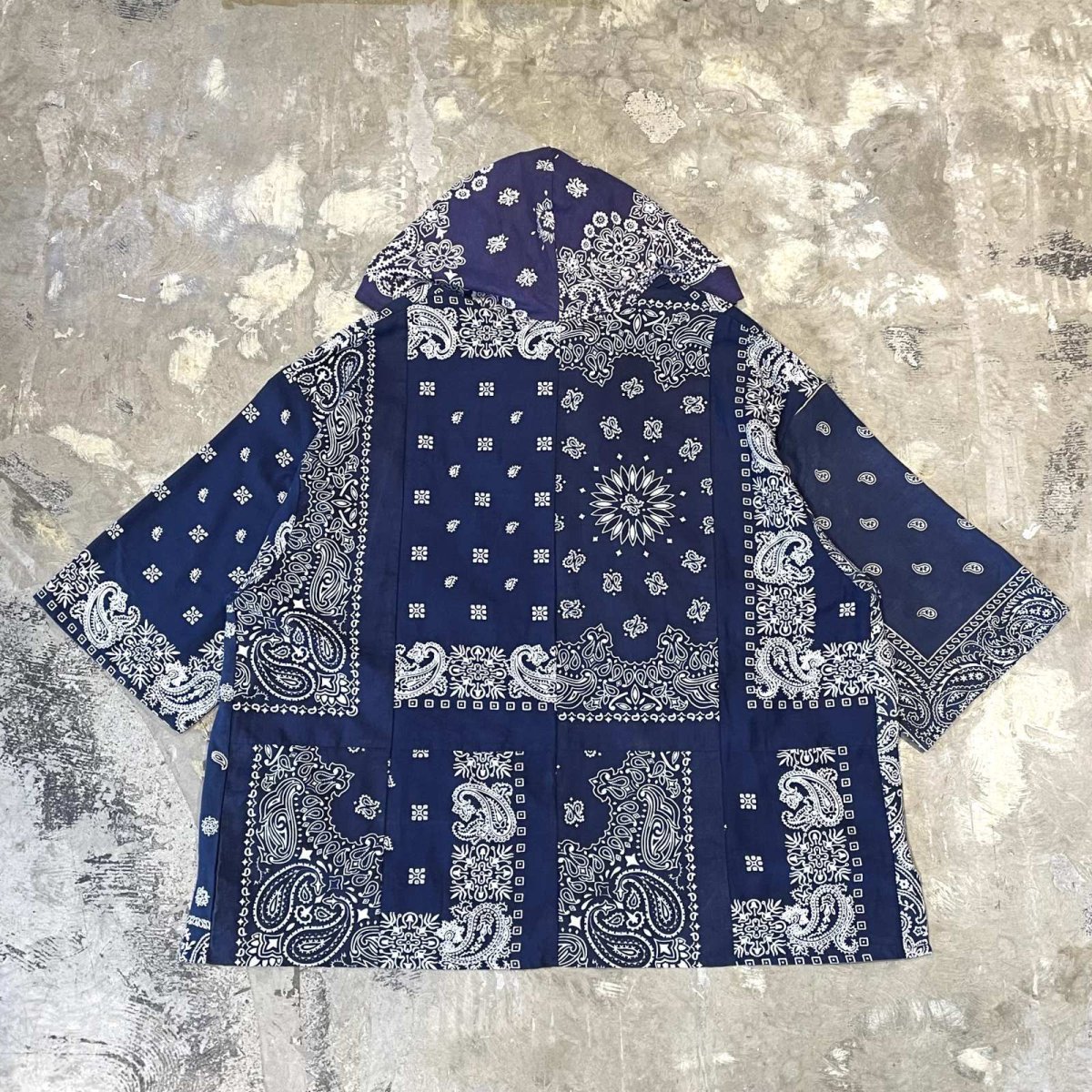 画像2: 【Wiz&Witch】"UNITED" PATCHWORK BANDANA S/S TOPS / NAVY / OS (2)