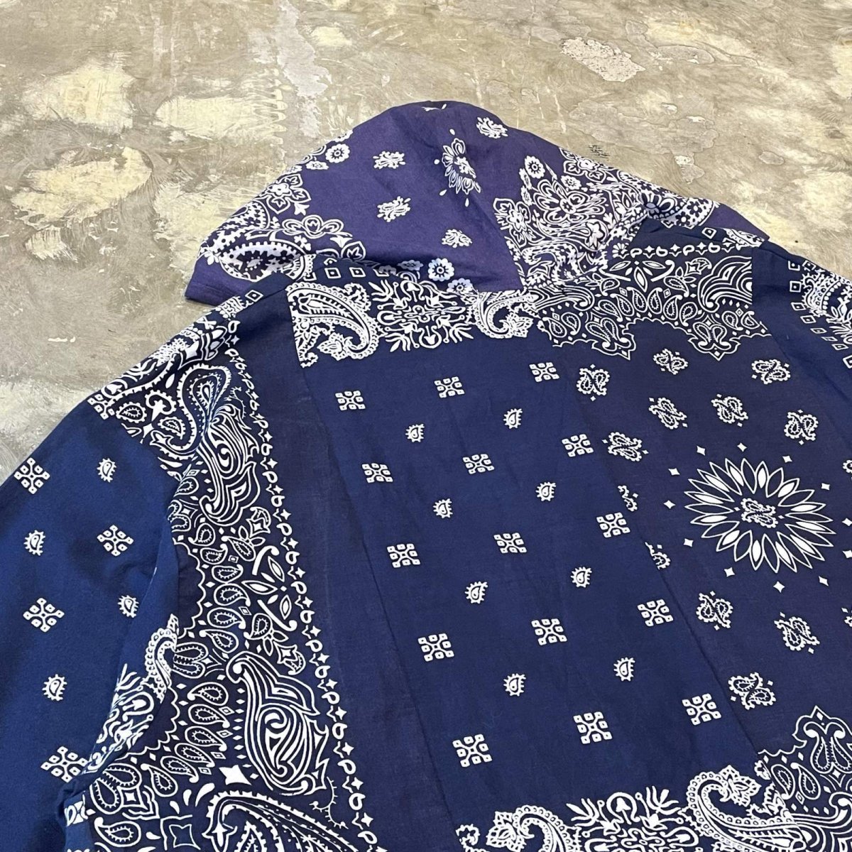 画像9: 【Wiz&Witch】"UNITED" PATCHWORK BANDANA S/S TOPS / NAVY / OS (9)