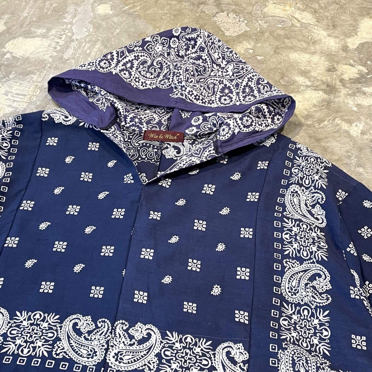 画像4: 【Wiz&Witch】"UNITED" PATCHWORK BANDANA S/S TOPS / NAVY / OS (4)