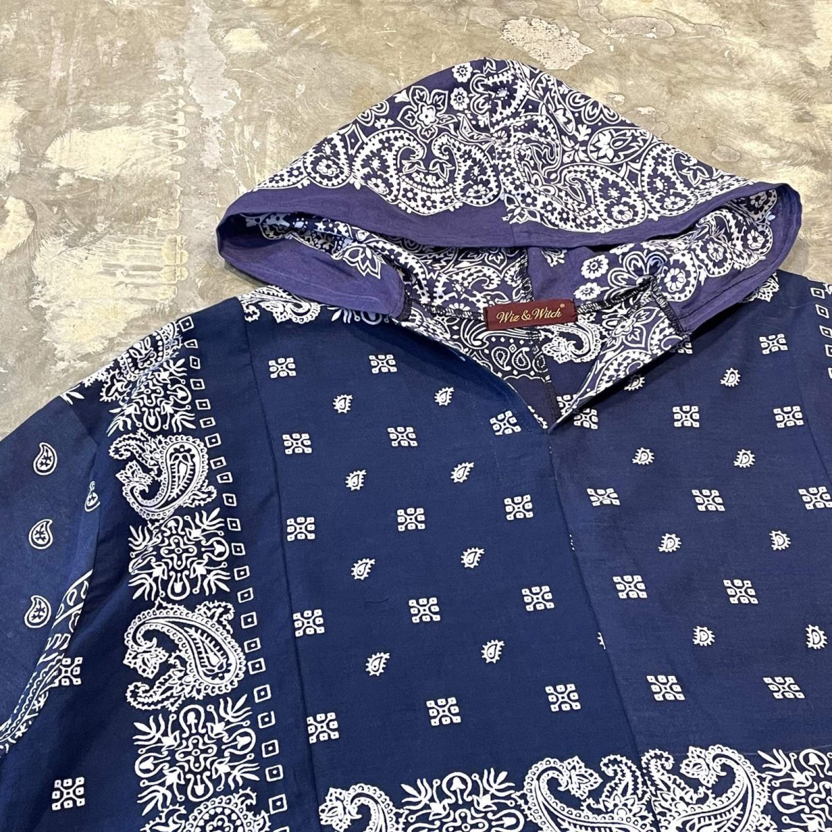 画像3: 【Wiz&Witch】"UNITED" PATCHWORK BANDANA S/S TOPS / NAVY / OS (3)