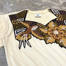 画像3: OLD ART GRAPHIC PATCHED S/S TEE / Mens XL / MADE IN PANAMA (3)
