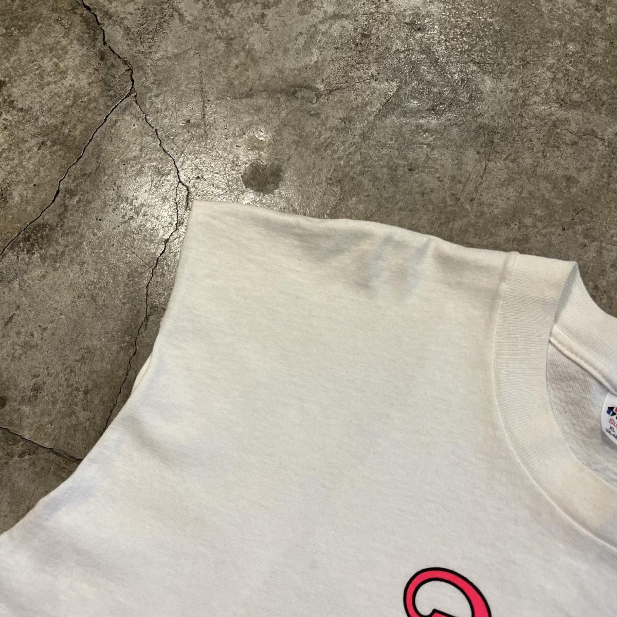 画像9: 80's "MILLER RACING TEAM MGD" PRINTED DESIGN OVER N/S TOPS / Ladies L(XL) / MADE IN USA (9)