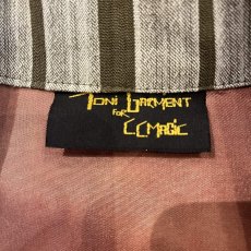 画像11: ALL OVER STRIPE PATTERN OVER DESIGN VEST / Ladies L (11)