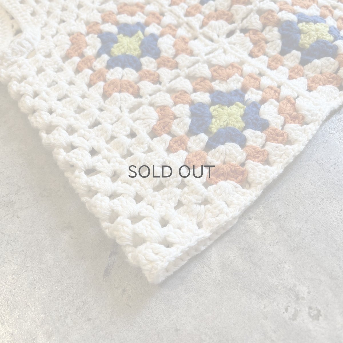 画像3: 2 WAY BACK RIBOON DESIGN CROCHET VEST / Ladies M (3)