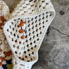 画像8: 2 WAY BACK RIBOON DESIGN CROCHET VEST / Ladies M (8)